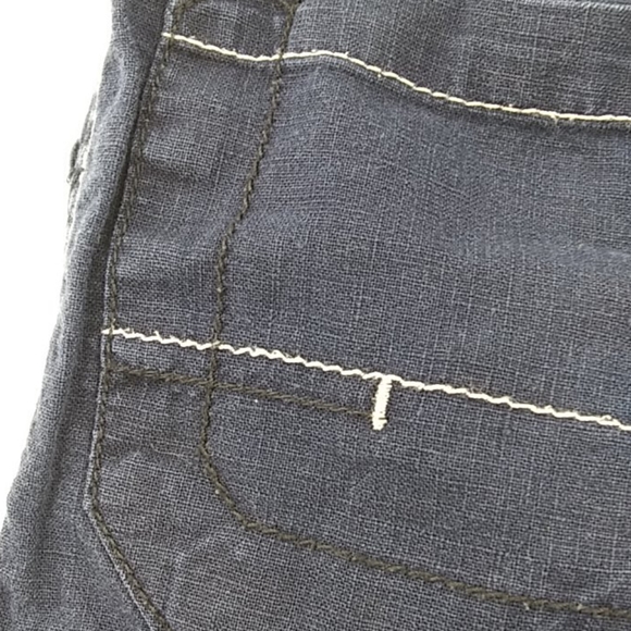 💙 NEXT Elasticated Waist Linen Blend Cargo Shorts - Picture 4 of 4